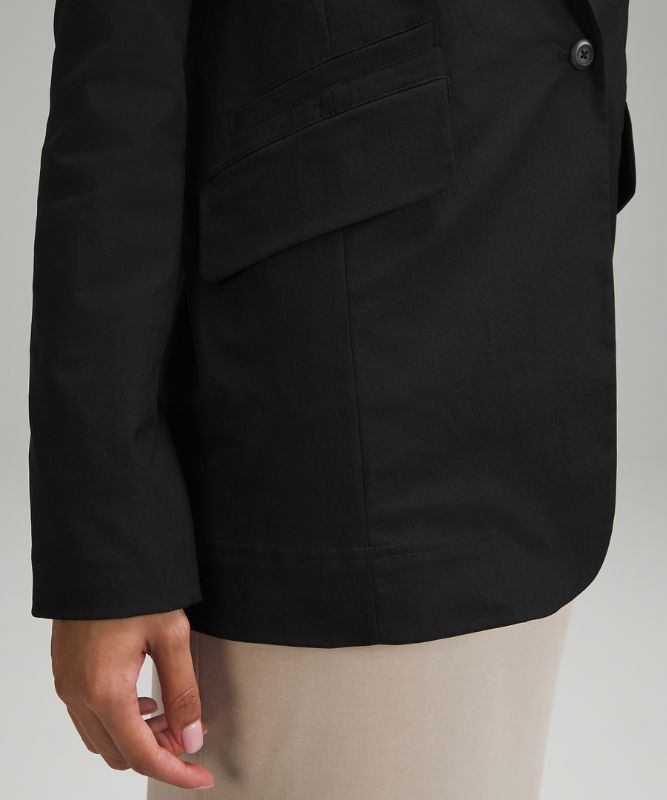 Relaxed-Fit Twill Blazer