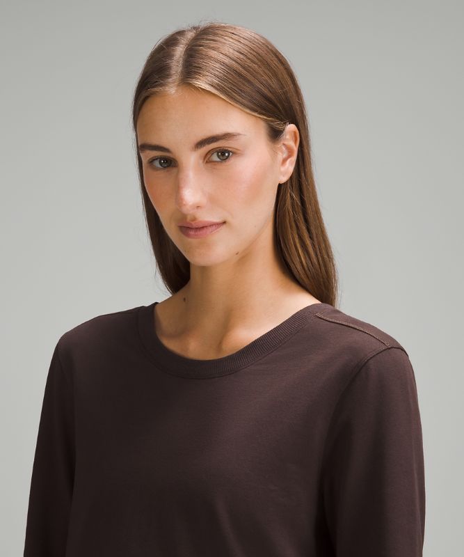 Twist-Back French Terry Pullover