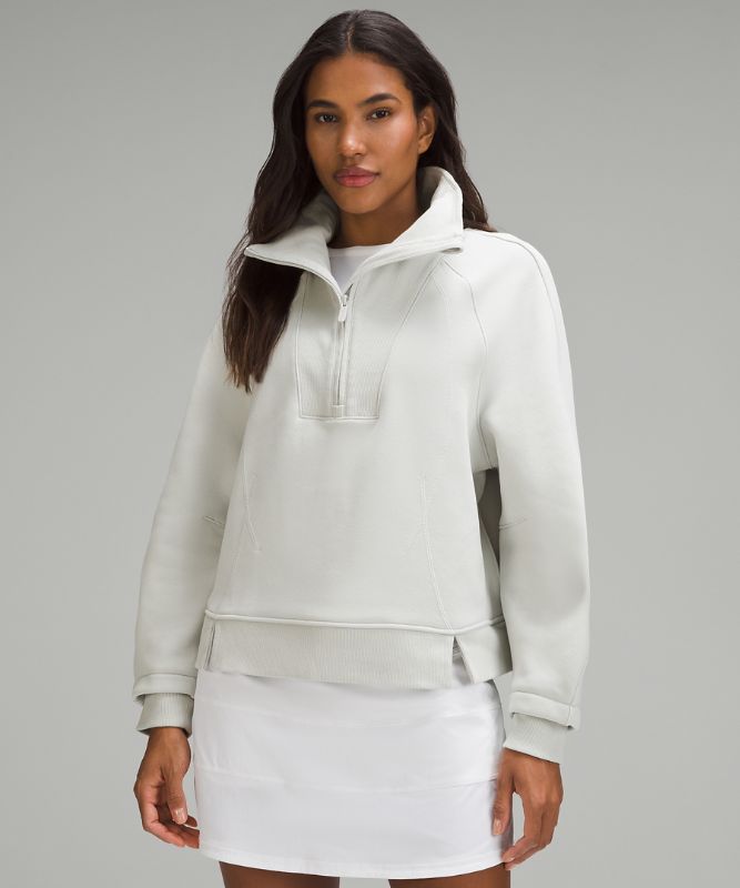 Plush Fleece Funnel-Neck Half Zip