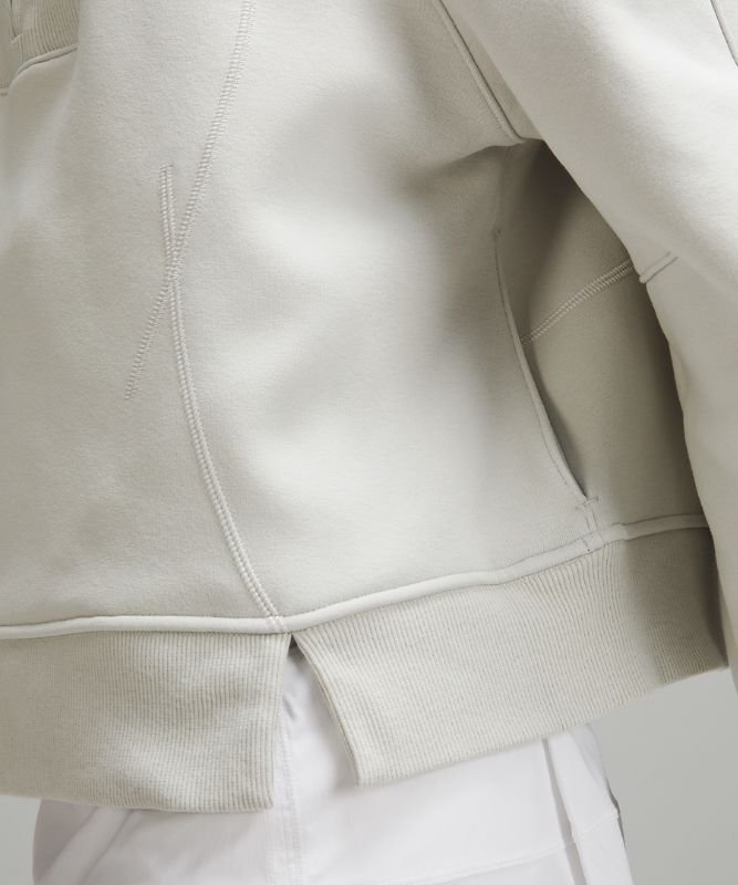Plush Fleece Funnel-Neck Half Zip