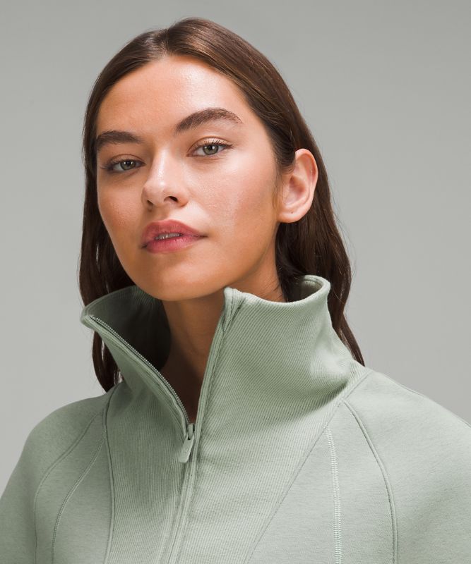 Plush Fleece Funnel-Neck Half Zip