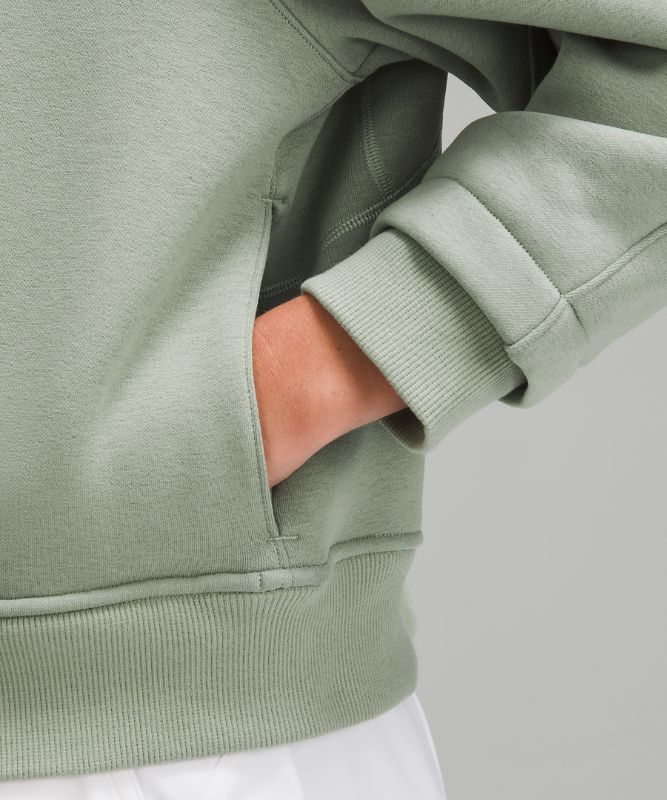 Plush Fleece Funnel-Neck Half Zip