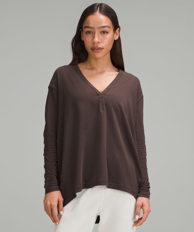 Back In Action V-Neck Long-Sleeve Shirt