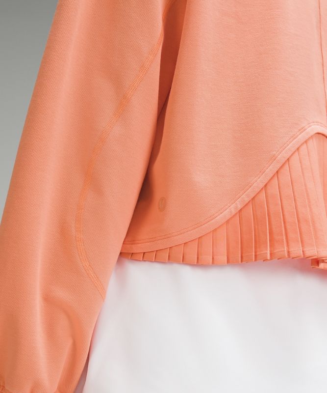 Back-Pleat Quarter-Zip Golf Pullover