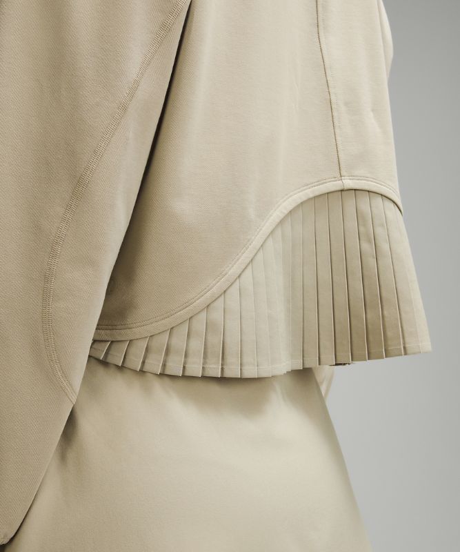 Back-Pleat Quarter-Zip Golf Pullover