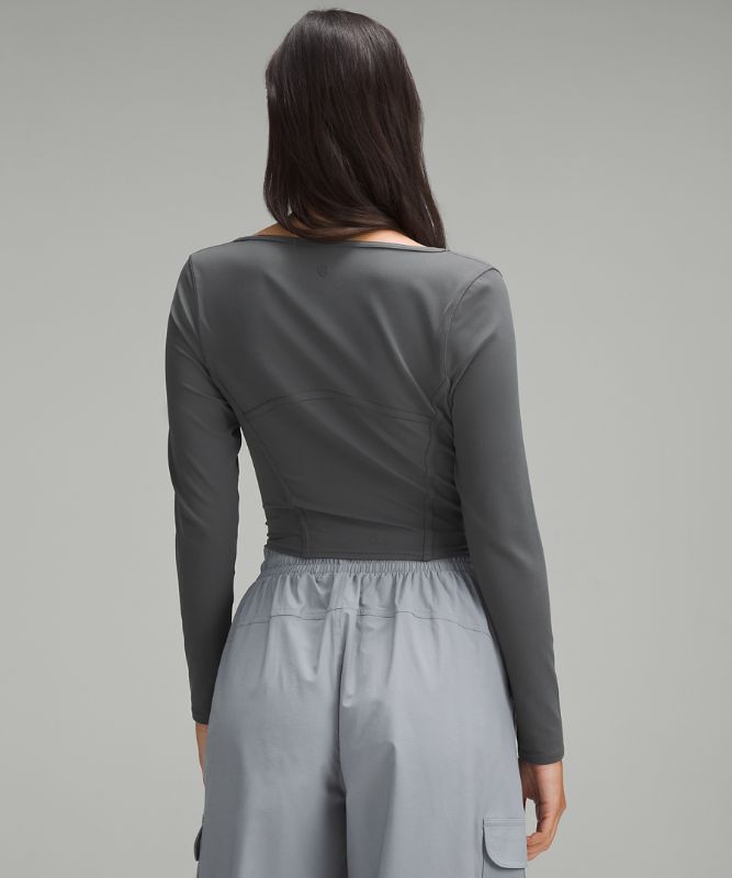 Waist-Seamed Nulu Long-Sleeve Shirt