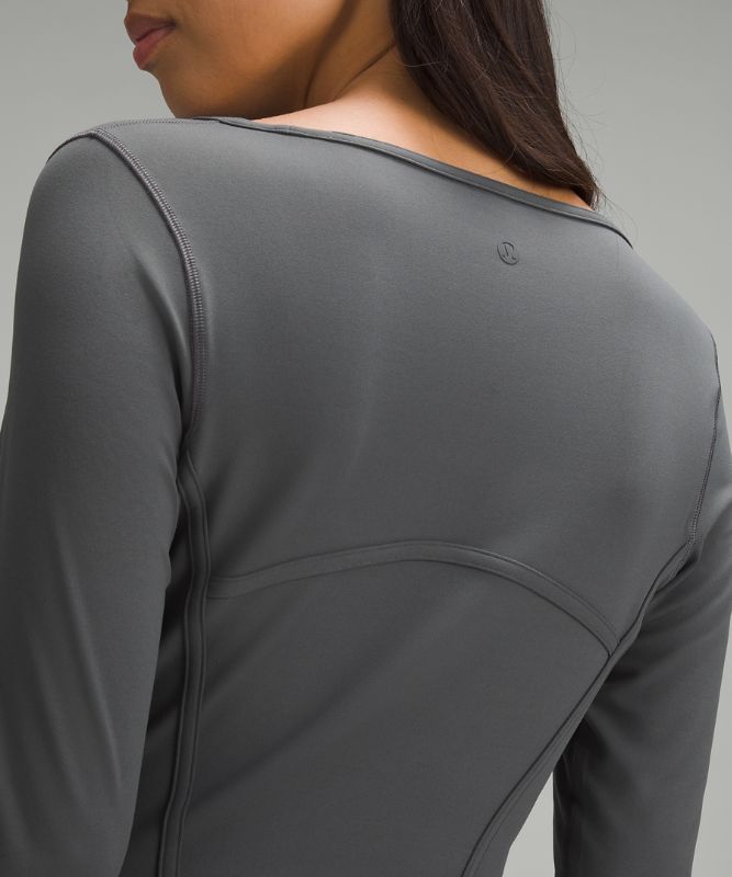 Waist-Seamed Nulu Long-Sleeve Shirt