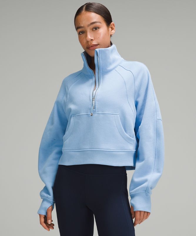 Scuba Oversized Funnel-Neck Half Zip