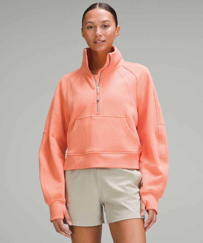 Scuba Oversized Funnel-Neck Half Zip