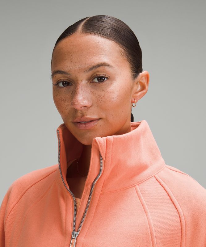 Scuba Oversized Funnel-Neck Half Zip