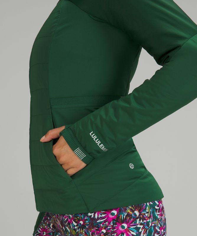 Lululemon Down For It All Jacket In Everglade Green