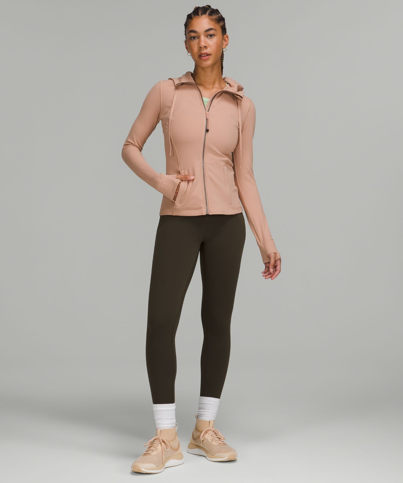 Lululemon Cinchable Fleece Zip-Up - Bone - lulu fanatics
