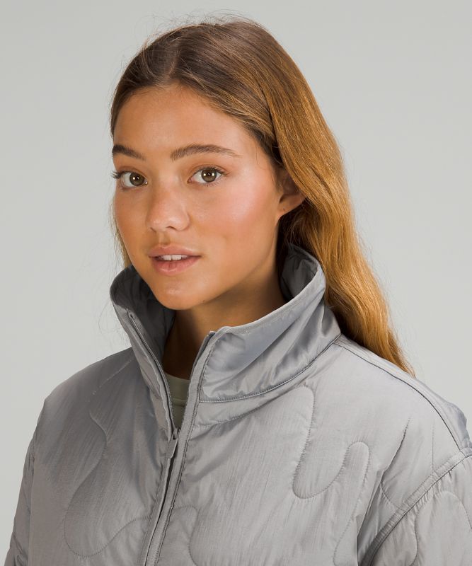 Insulated Quilted Pullover Jacket