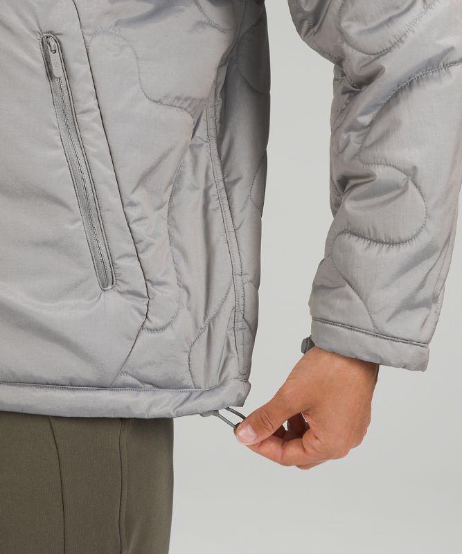 Insulated Quilted Pullover Jacket