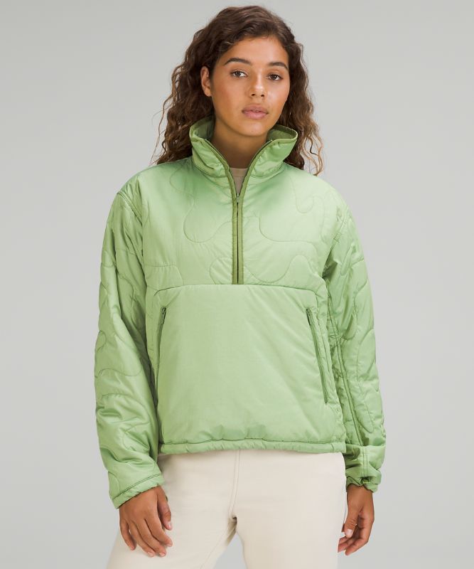 Insulated Quilted Pullover Jacket