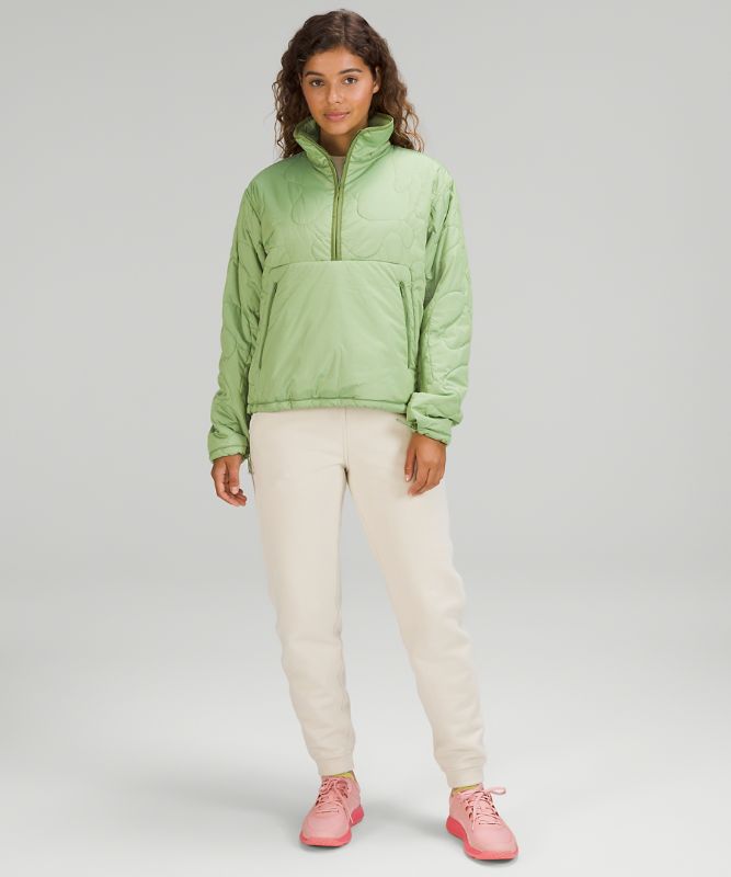 Insulated Quilted Pullover Jacket