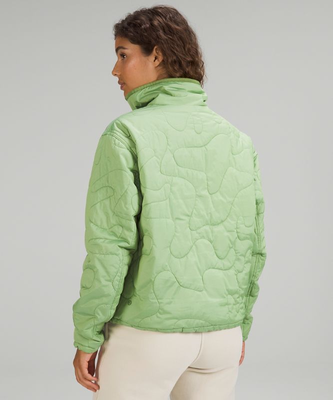 Insulated Quilted Pullover Jacket