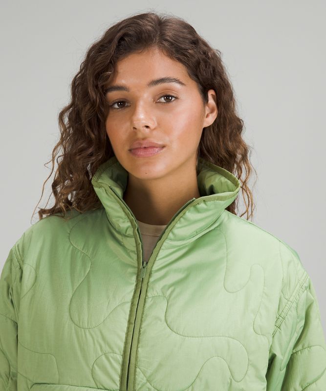 Insulated Quilted Pullover Jacket