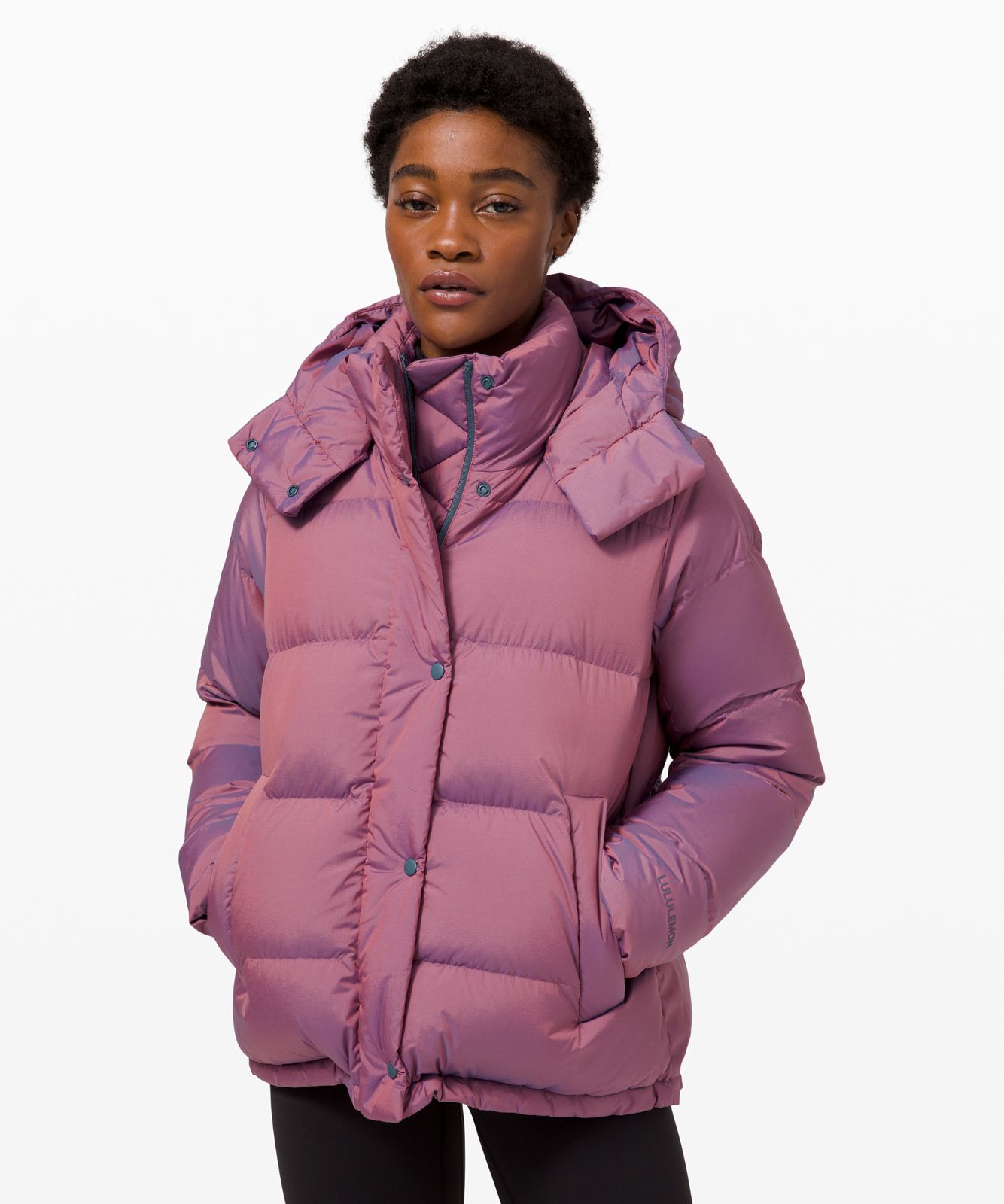Wunder Puff Jacket | Heathered Plumful | luludrops