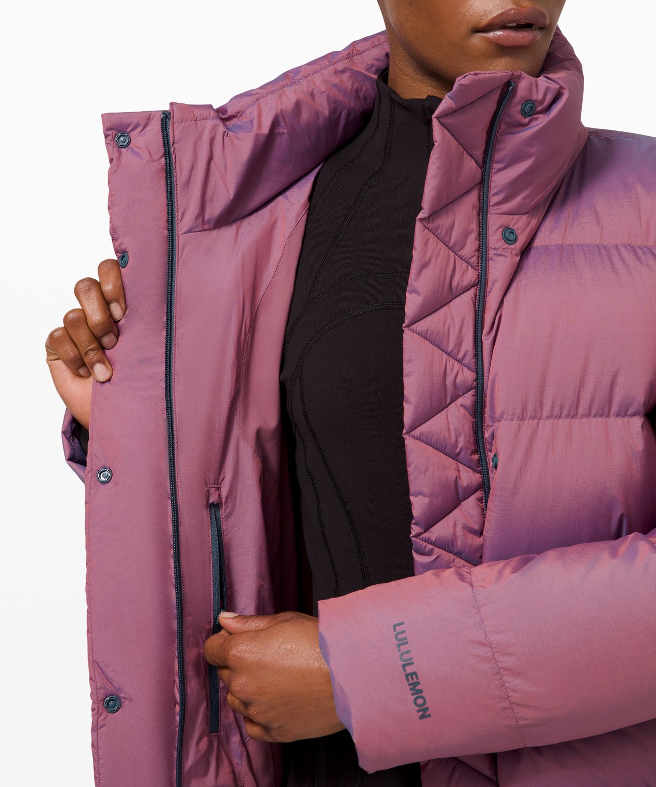 Wunder Puff Jacket | Heathered Plumful | luludrops