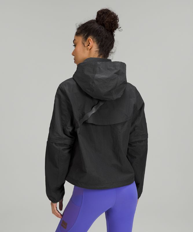 Convertible Ripstop Hiking Jacket | Graphite Grey | luludrops