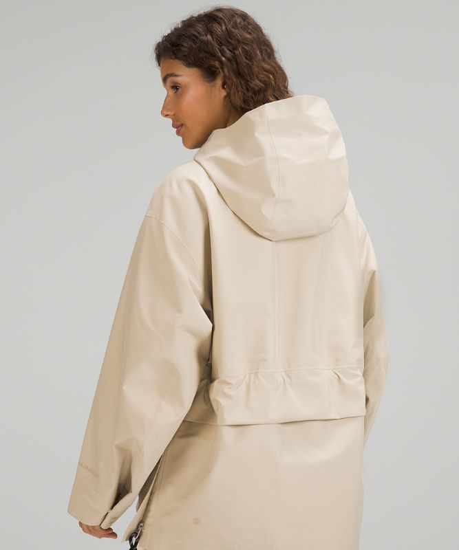 Oversized Hooded Rain Jacket