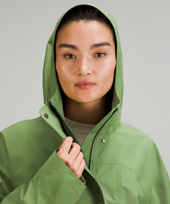 Oversized Hooded Rain Jacket