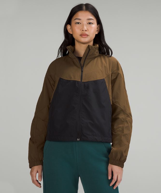 Evergreen Cropped Full-Zip Hoodie