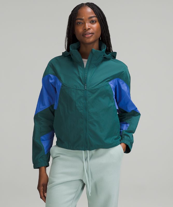 Evergreen Cropped Full-Zip Hoodie