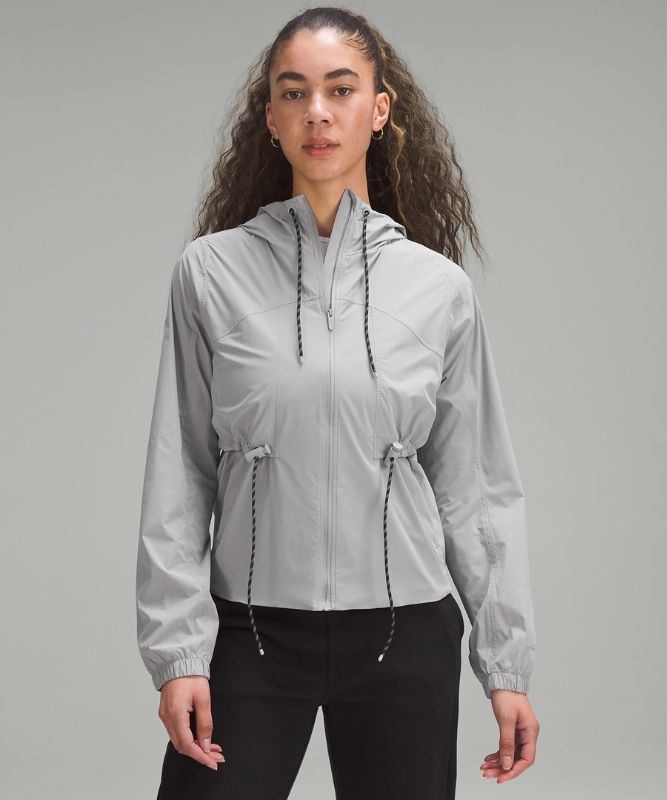 Drawstring Water-Resistant Hooded Jacket