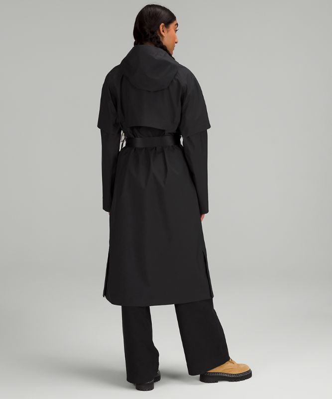 Belted Rain Trench Coat