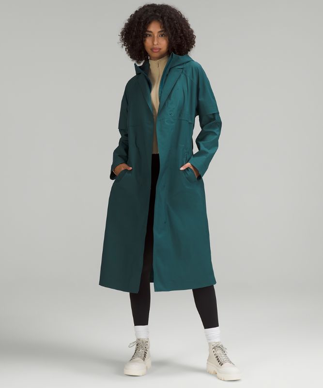 Belted Rain Trench Coat
