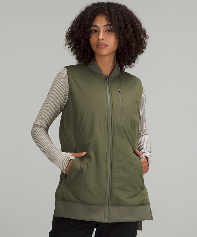Long Insulated Bomber Vest