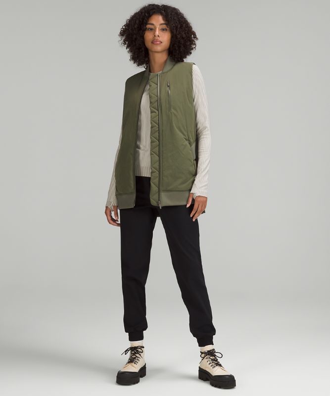 Long Insulated Bomber Vest