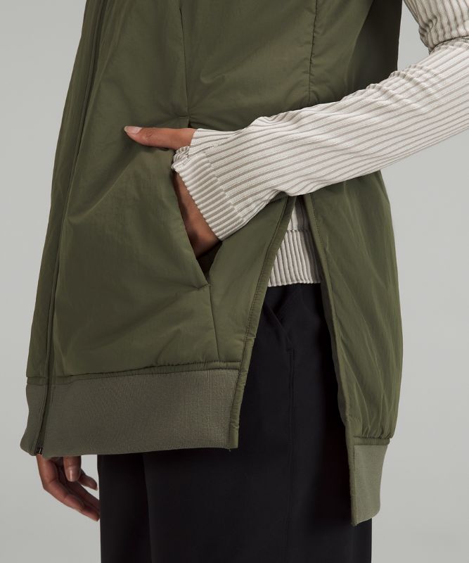 Long Insulated Bomber Vest
