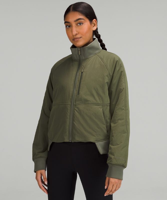 Short Insulated Bomber Jacket