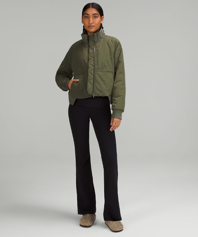 Short Insulated Bomber Jacket