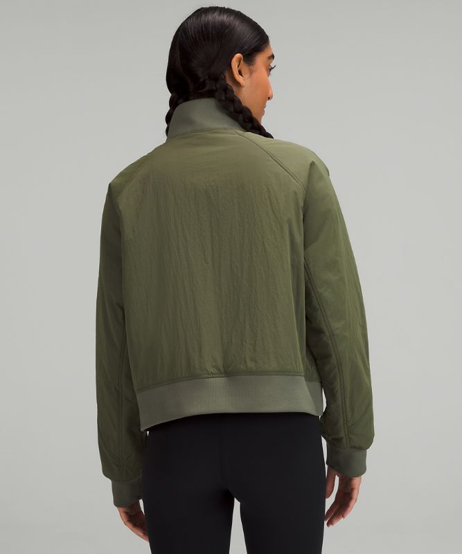 Short Insulated Bomber Jacket