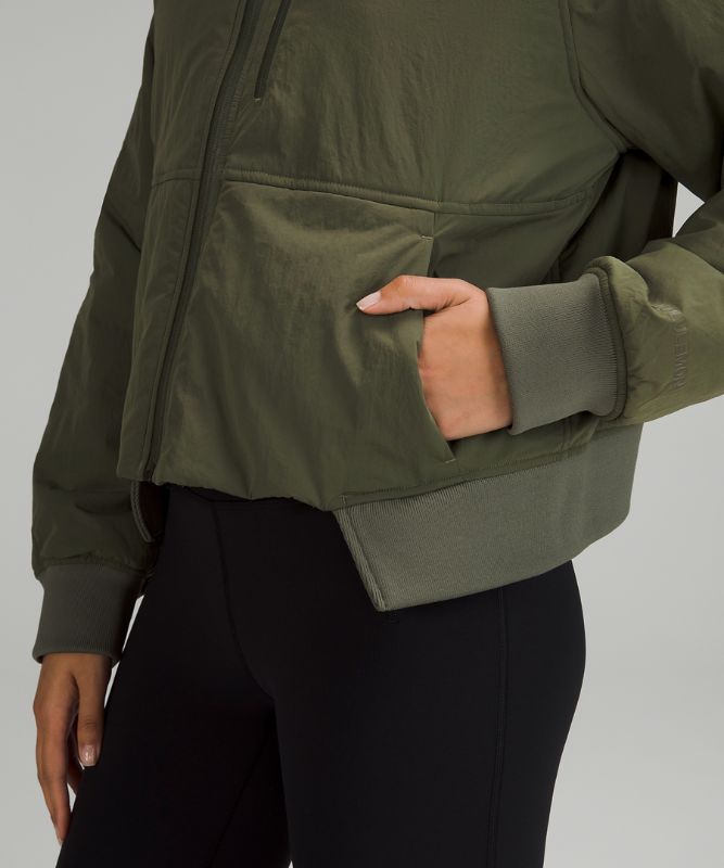 Short Insulated Bomber Jacket