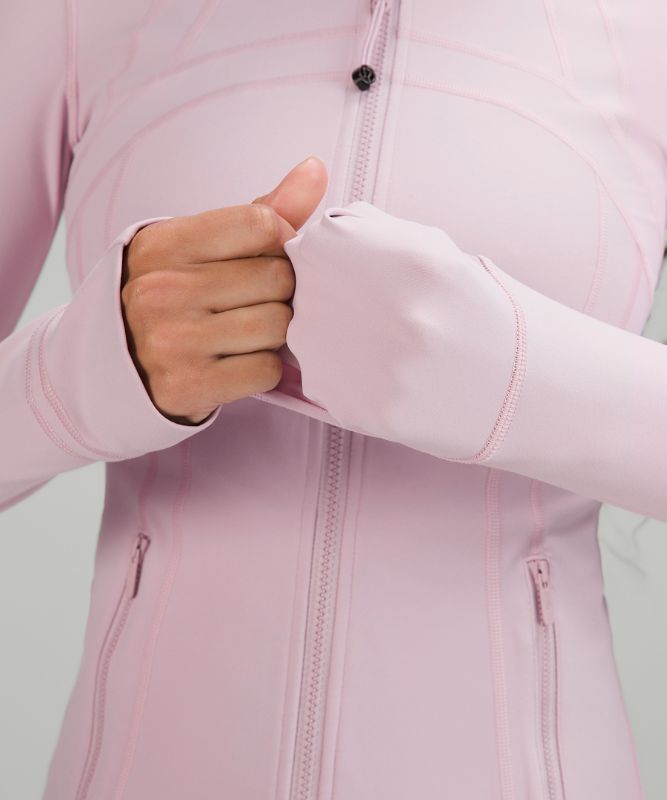 Flush Pink Lululemon Define Jacket Try on & Pink Peony Define