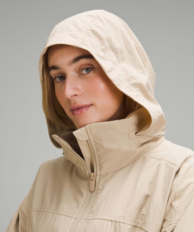 Hooded Mid-Length Utility Jacket