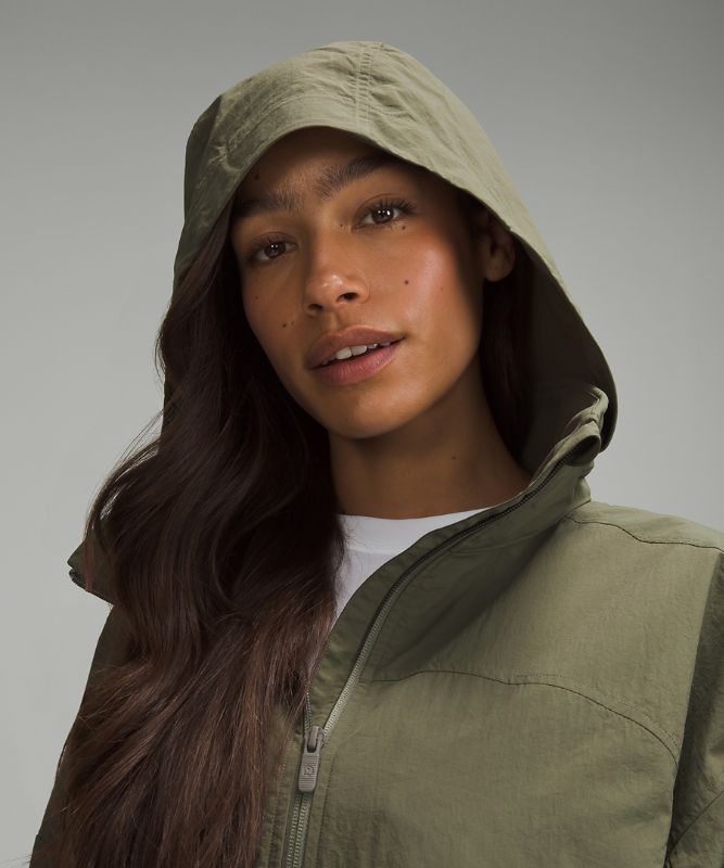 Hooded Mid-Length Utility Jacket