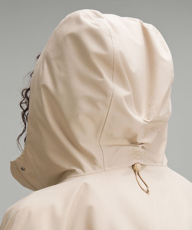 Mid-Length Waterproof Rain Coat