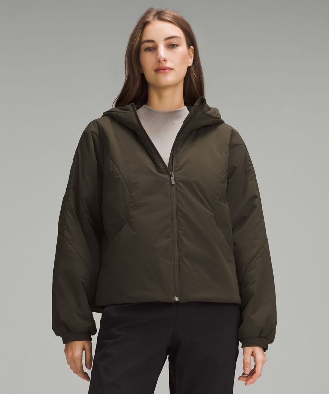 Water-Resistant Insulated Hooded Jacket