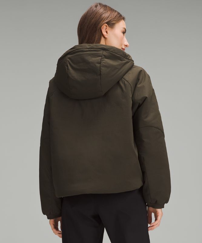 Water-Resistant Insulated Hooded Jacket