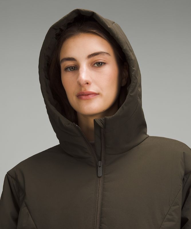 Water-Resistant Insulated Hooded Jacket