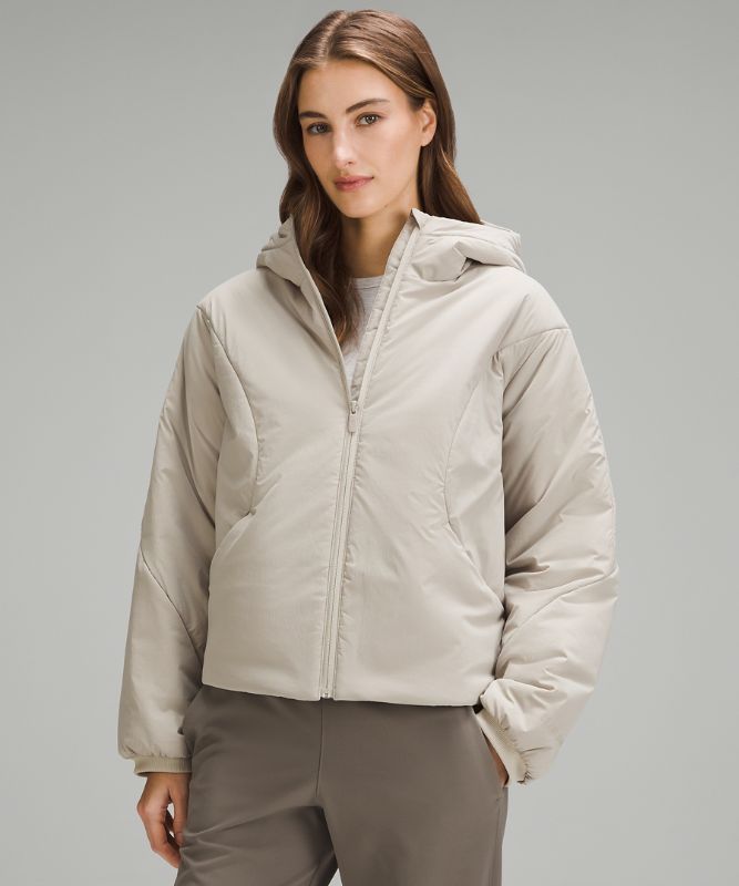 Water-Resistant Insulated Hooded Jacket