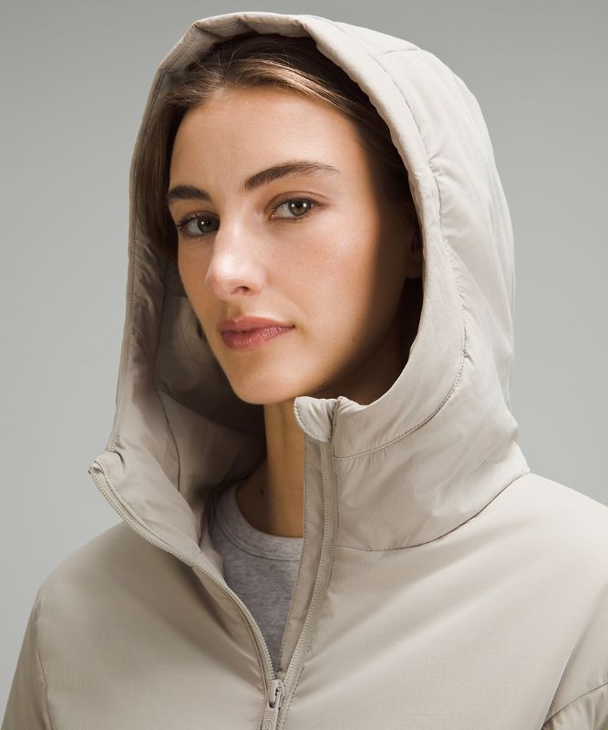 Water-Resistant Insulated Hooded Jacket