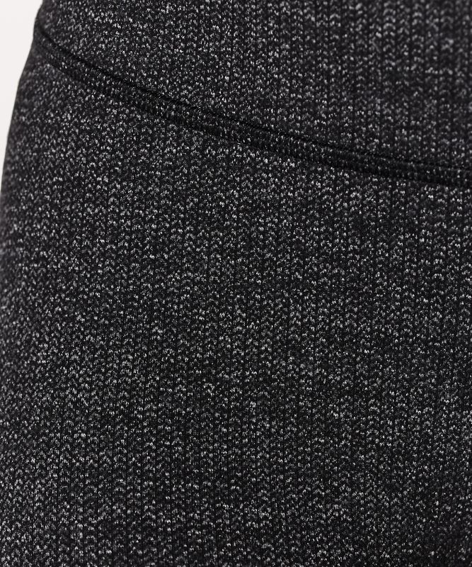 Wunder Under High-Rise Tight 28 *Luon, Variegated knit Brushed Luon Black  Heathered Black