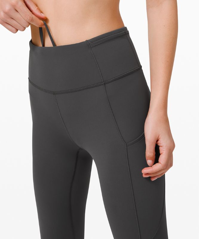 Fast and Free High-Rise Tight 25 *Reflective, graphite grey